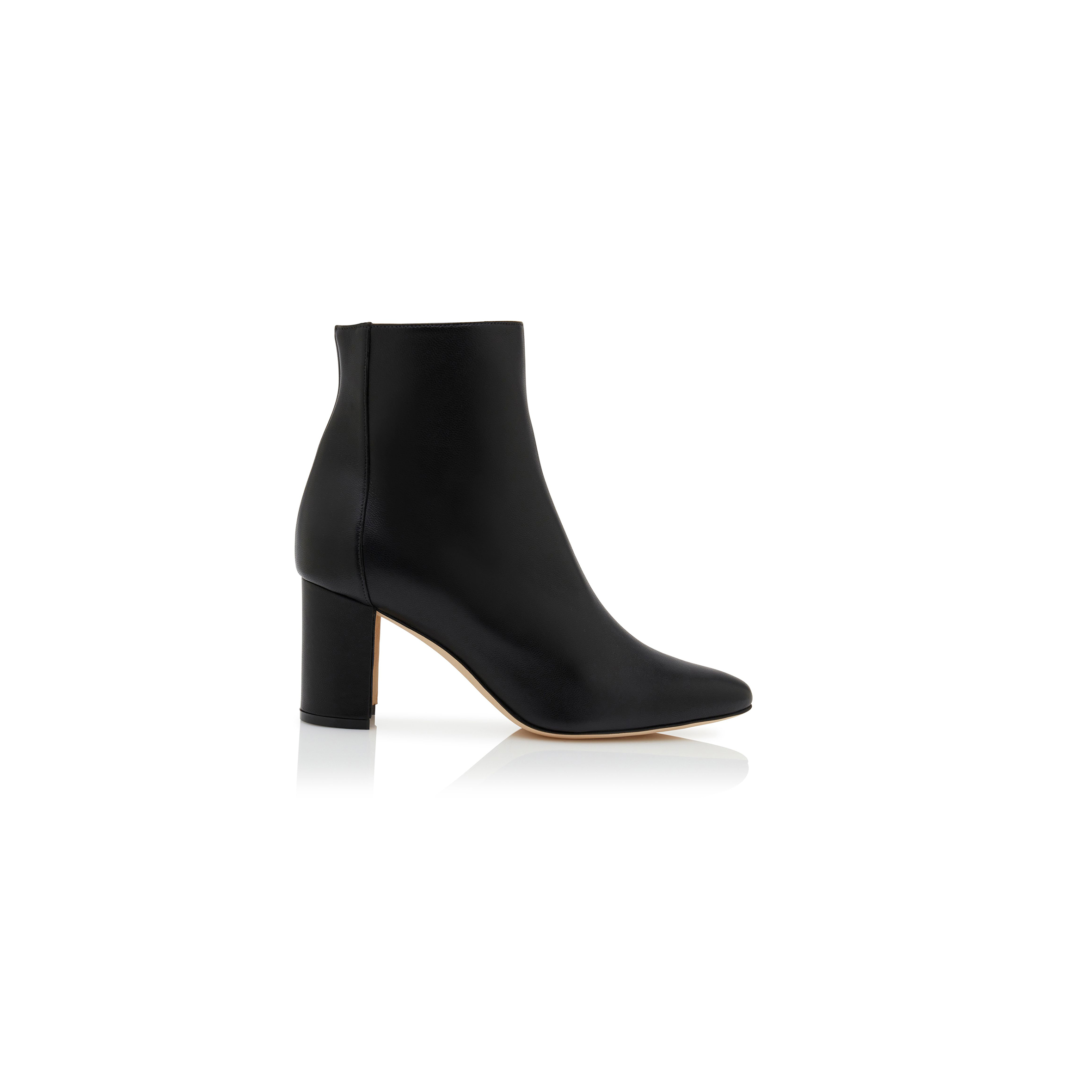 man010 B1ahn*k rosie black nappa leather ankle boots 219-0385-0003